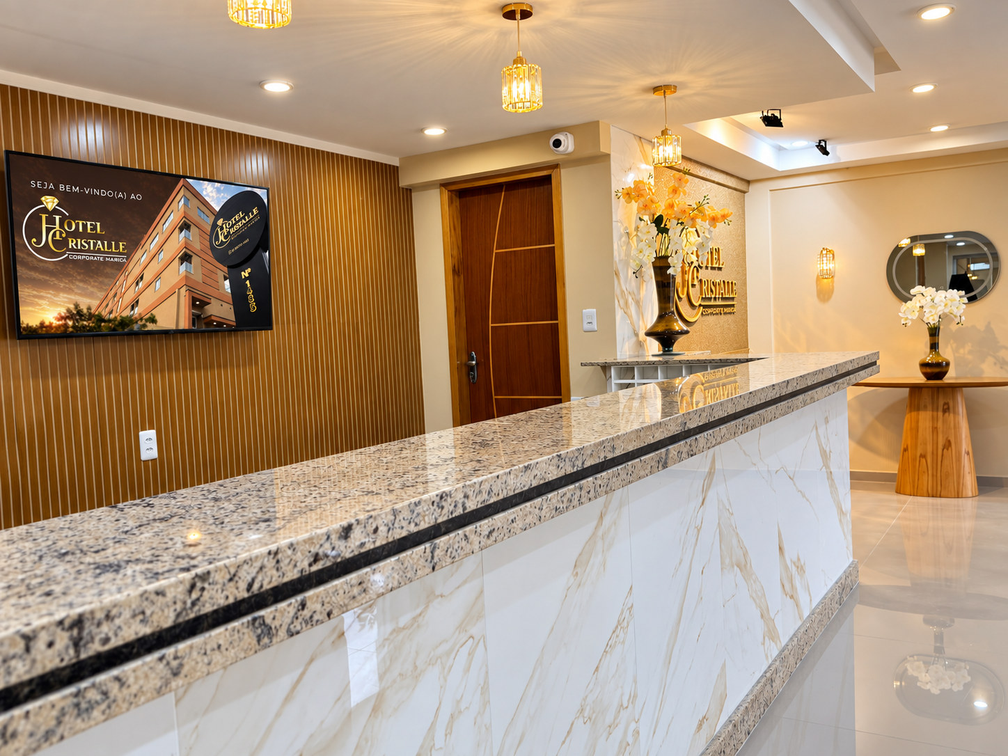 Recepção do Hotel Cristalle